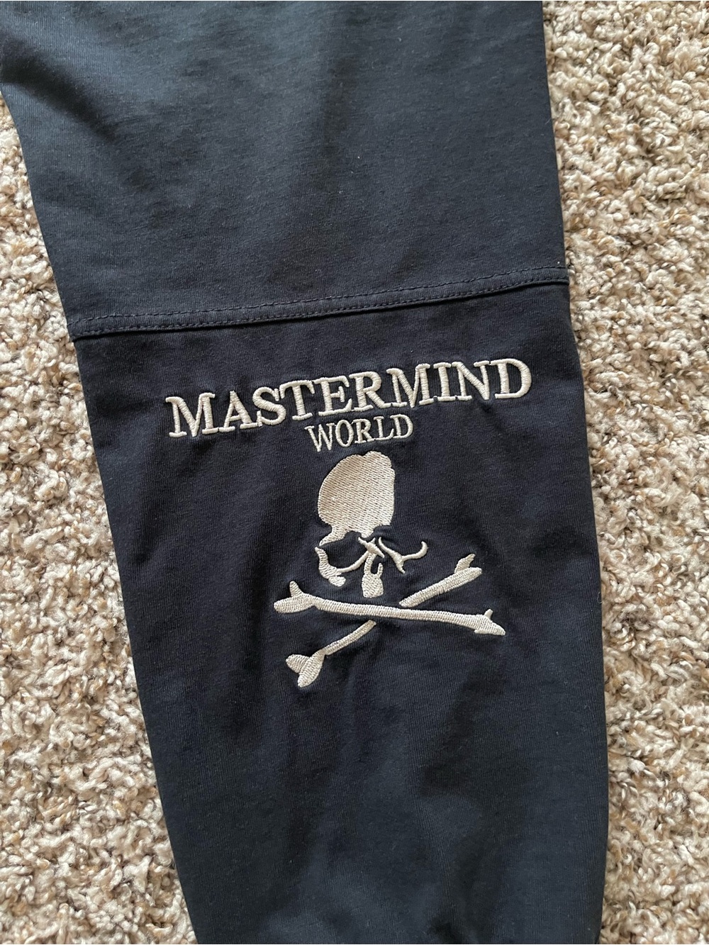 Mastermind World Black Skull Logo Joggers Track Pants Size 50 (US L) Japan - Picture 6 of 14